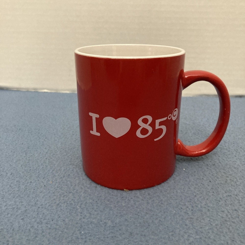 85°C Bakery Red "I ❤️ 85°C" Texas Theme 16oz Coffee/Tea Mug - Picture 1 of 8